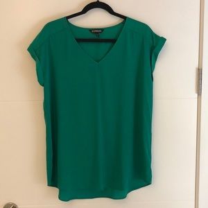 Express Blouse Green Size Large